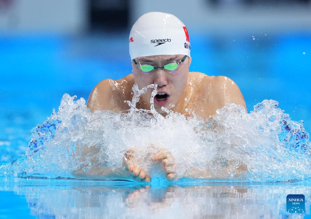 Roundup: Qin Haiyang completes breaststroke golden double while Ibarra ends China's golden run in 3m springboard at Worlds